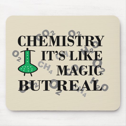 Chemie ist wie Magie, aber real Mousepad (Vorne)