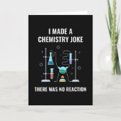 Chemie Joke No Reaction Chemistry Karte (Vorderseite)