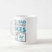 Chemie Jokes Argon Kaffeetasse (Vorderseite Links)