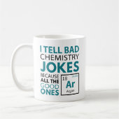 Chemie Jokes Argon Kaffeetasse (Links)