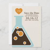 Chemie kann nicht heiraten und das Datum retten Save The Date (Vorderseite)