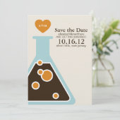 Chemie kann nicht heiraten und das Datum retten Save The Date (Stehend Vorderseite)