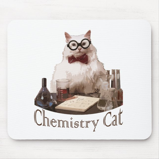Chemie-Katze (von memes 9gag reddit) Mousepad (Vorne)