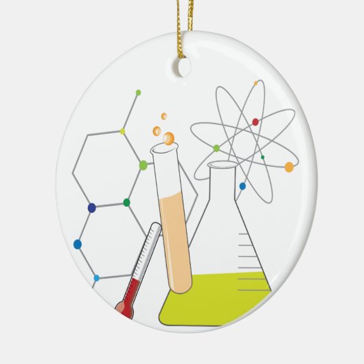 Chemie Keramik Ornament (Links)