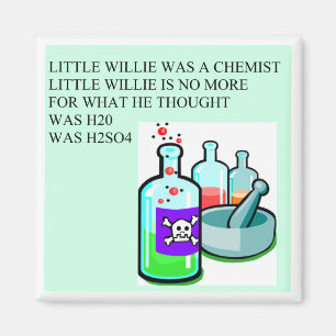 Chemie kleiner Willie-Reim Magnet