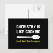 Chemie-Kochen Postkarte (Vorne/Hinten)