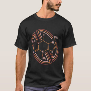 Chemie Koffein Molekül Chemikalie I Liebe Kaffee T-Shirt