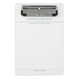 Chemie-Labornotizen – Benutzerdefinierter Name Mini Klemmbrett