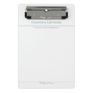 Chemie-Labornotizen – Benutzerdefinierter Name Mini Klemmbrett