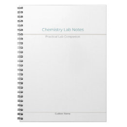 Chemie-Labornotizen – Benutzerdefinierter Name Notizblock