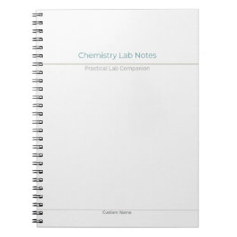 Chemie-Labornotizen – Benutzerdefinierter Name Notizblock