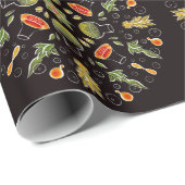 Chemie Labrador Botanisches Muster für Chemie Geschenkpapier (Rolleneckpunkt)