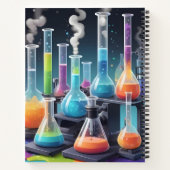 Chemie-Labrador - farbenfrohe wissenschaftliche Au Notizblock (Rückseite)