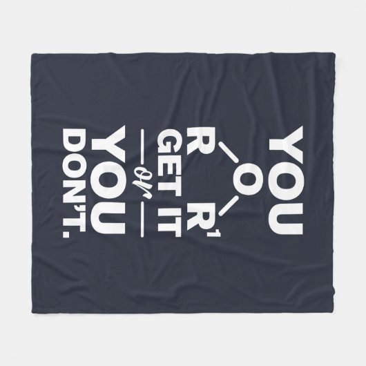 Chemie-Labrador Fleecedecke (Vorderseite (Horizontal))