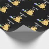 Chemie Labrador Funny Labrador Dog Pun Dark BG Geschenkpapier (Ecke)