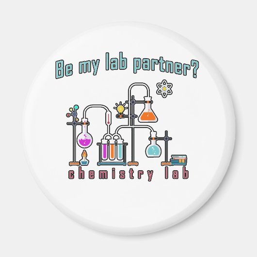 Chemie-Labrador Magnet (Vorne)