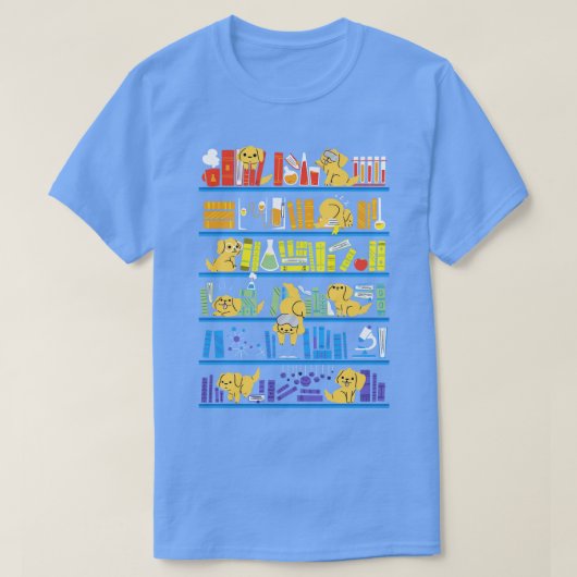 Chemie LABrador Regenbogen T-Shirt (Design vorne)