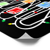 Chemie Labrador Scientifiost Phlebotomist Weihnach Poster (Ecke)