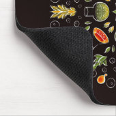 Chemie-Labrador Wissenschaft Botanisches Muster Mousepad (Ecke)