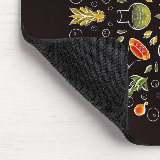 Chemie-Labrador Wissenschaft Botanisches Muster Mousepad (Ecke)