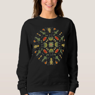Chemie-Labrador Wissenschaft Botanisches Muster Sweatshirt