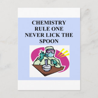 Chemie: Lecken Sie nie den Löffel Postkarte