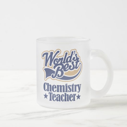 Chemie-Lehrer-Geschenk für (Welten am besten) Mattglastasse (Rechts)