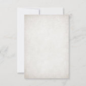 Chemie-Lehrer Hochzeitseinladungen RSVP Karte (Rückseite)