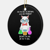 Chemie Lieben für Studenten Katze Keramik Ornament (Links)