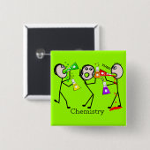Chemie-Liebhaber-Stock-Leute-Entwurfs-Geschenke Button (Vorne & Hinten)