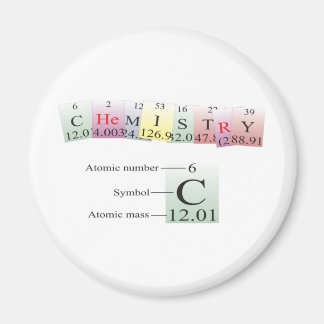 Chemie mit Elementen geteilt Magnet