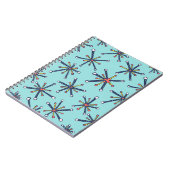 Chemie Molekül Retro Modernes Abstraktes Muster Notizblock (Linke Seite)