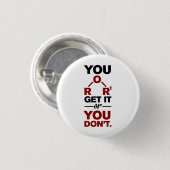 Chemie-Nerd - Funny Science Geek Button (Vorne & Hinten)