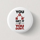 Chemie-Nerd - Funny Science Geek Button (Vorderseite)