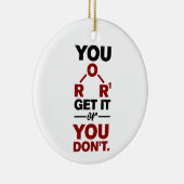 Chemie-Nerd - Funny Science Geek Keramik Ornament (Rechts)