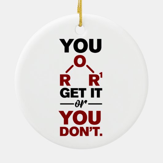 Chemie-Nerd - Funny Science Geek Keramik Ornament (Hinten)