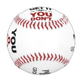 Chemie Nerd Sie erhalten es Funny Trauzeuge Custom Baseball (Vorderseite)