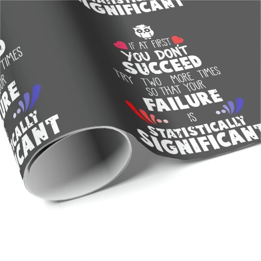 Chemie Nerd Wissenschaft Versagen und Erfolg Geschenkpapier (Rolleneckpunkt)