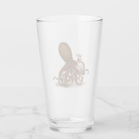 Chemie Octopus Holding Flask Steampunk Science Glas (Rückseite)