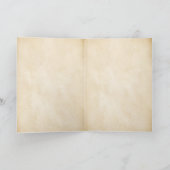 Chemie Octopus Vintages Pergament Weihnachten Dankeskarte (Innenseite)