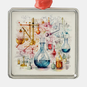 Chemie-Papier-Ornament Ornament Aus Metall