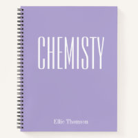 Chemie | Personalisiert School Graph Paper Lila
