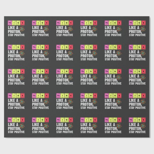 Chemie Physiker Lehrer Student Proton Scienc Geschenkpapier (Flach)