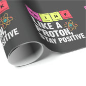 Chemie Physiker Lehrer Student Proton Scienc Geschenkpapier (Rolleneckpunkt)