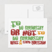 Chemie Postkarte (Vorne/Hinten)