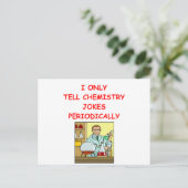 Chemie Postkarte (Stehend Vorderseite)