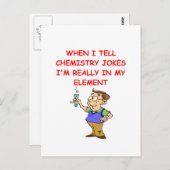 Chemie Postkarte (Vorne/Hinten)