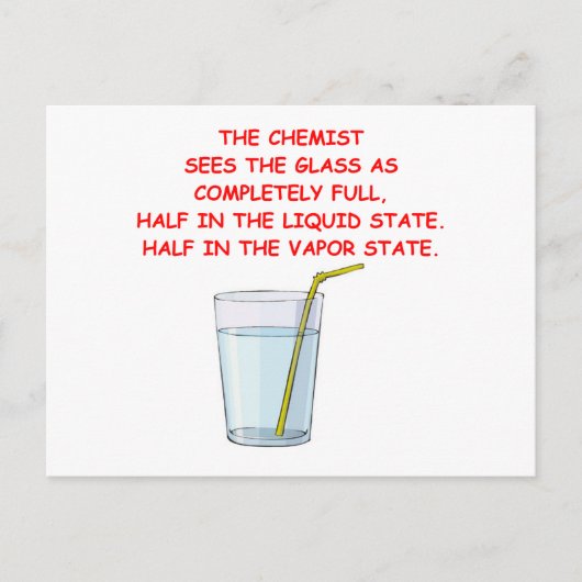 Chemie Postkarte (Vorderseite)