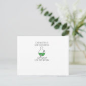 Chemie Postkarte (Stehend Vorderseite)