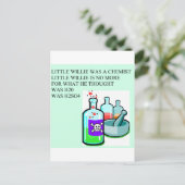 Chemie Postkarte (Stehend Vorderseite)